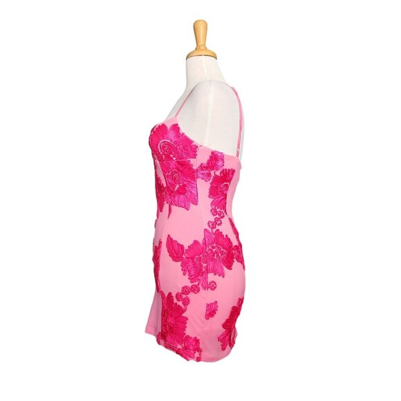 PeppermayoPink Floral Alivia Mini Dress Womens Size 6 - Picture 4 of 8